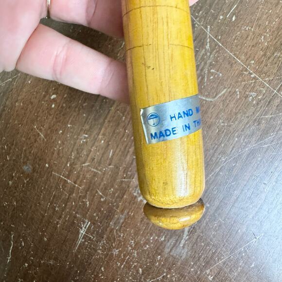 Vintage hand painted Cherry Blossom Finch Bird Red Parasol Bamboo Umbrella - Picture 11 of 11